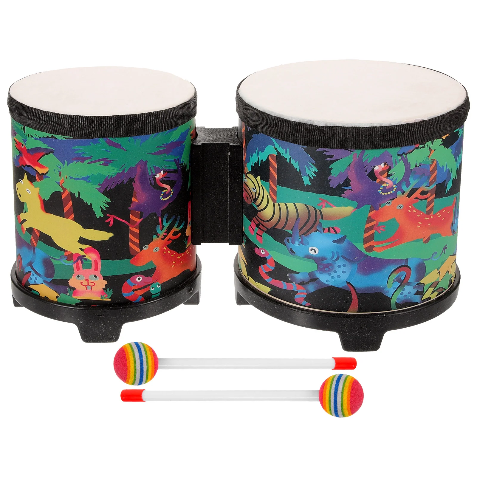 

Drum Percussion Child Baby Toy Percussion Instrument Drum Sticks Kids Ages 9-12 Bongos Western Drums Plastic Educational