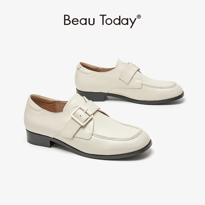 BeauToday Oxfords Flats Women Round Toe Square Heel Metal Buckle Strap Genuine Cow Leather Casual Outdoor Ladies Shoes 27907
BeauToday Oxfords Flats Women Round Toe Square Heel Metal Buckle Strap Genuine Cow Leather Casual Outdoor Ladies Shoes 27907