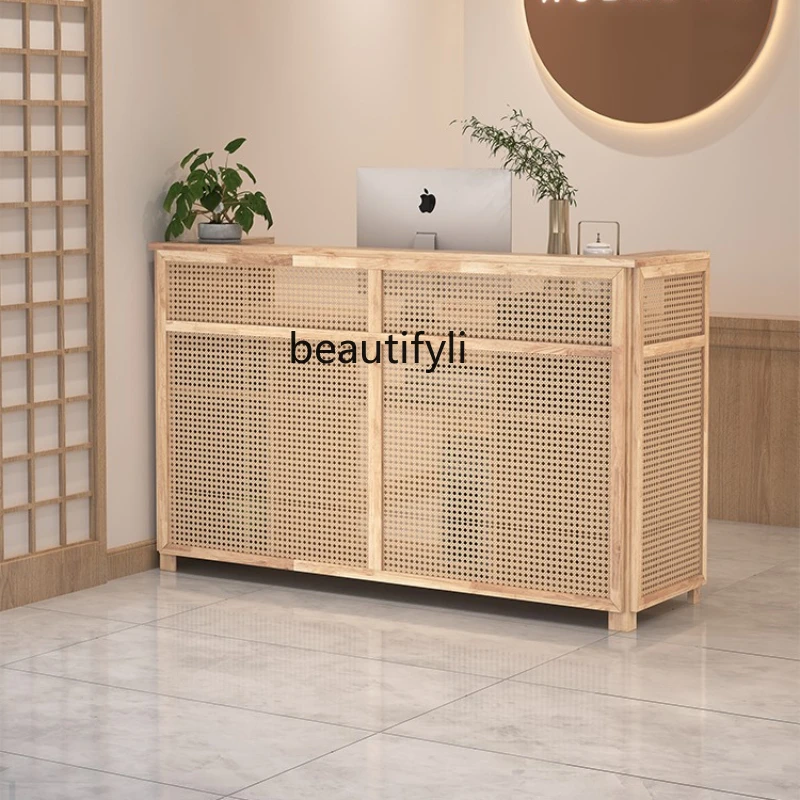 Japanese-Style Rattan Cashier Desk, Quiet Style Bar, Bed & Breakfast, Japanese and Korean Tea House, Small Reception Desk
Japanese-Style Rattan Cashier Desk, Quiet Style Bar, Bed & Breakfast, Japanese and Korean Tea House, Small Reception Desk