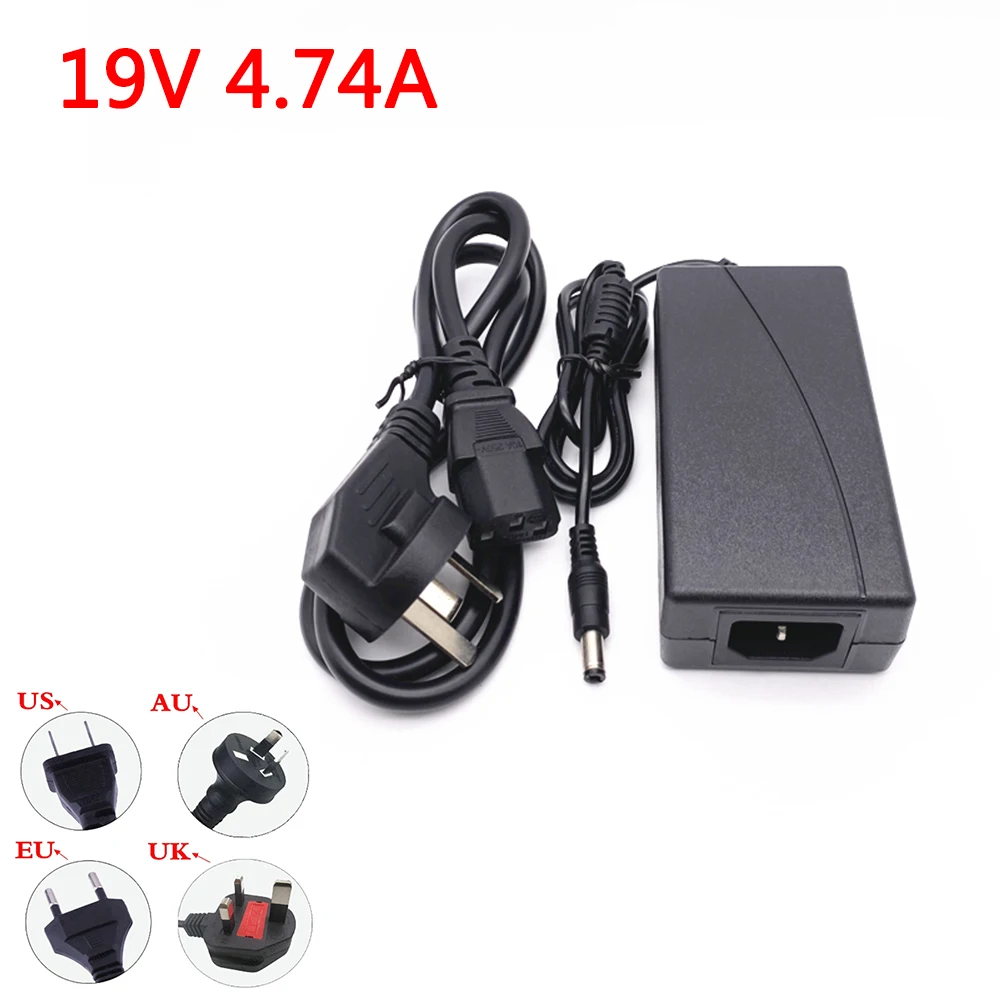 

19V 4.74A 5.5*2.1mm Laptop Charger Power For ASUS Toshiba/Lenovo Adapter A46C X43B A8J K52 U1 U3 S5 W3 W7 Z3 Notebook