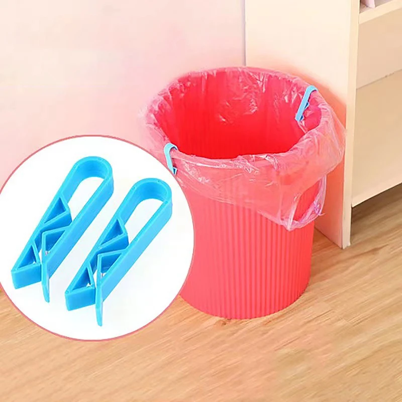 

8Pcs Waste Basket Can Fixation Clip Rubbish Bag Clips Anti-Slip Garbage Bag Holder Clamp Snack Bag Sealing Tools