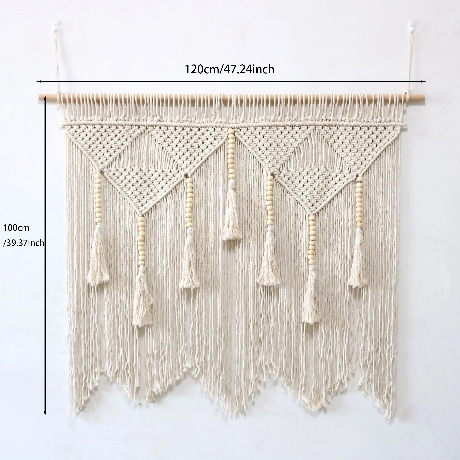 Geometric Boho Macrame Wall Tapestry 3 Sdc58a304e1ba4e45b462f62ee1c87de4Y