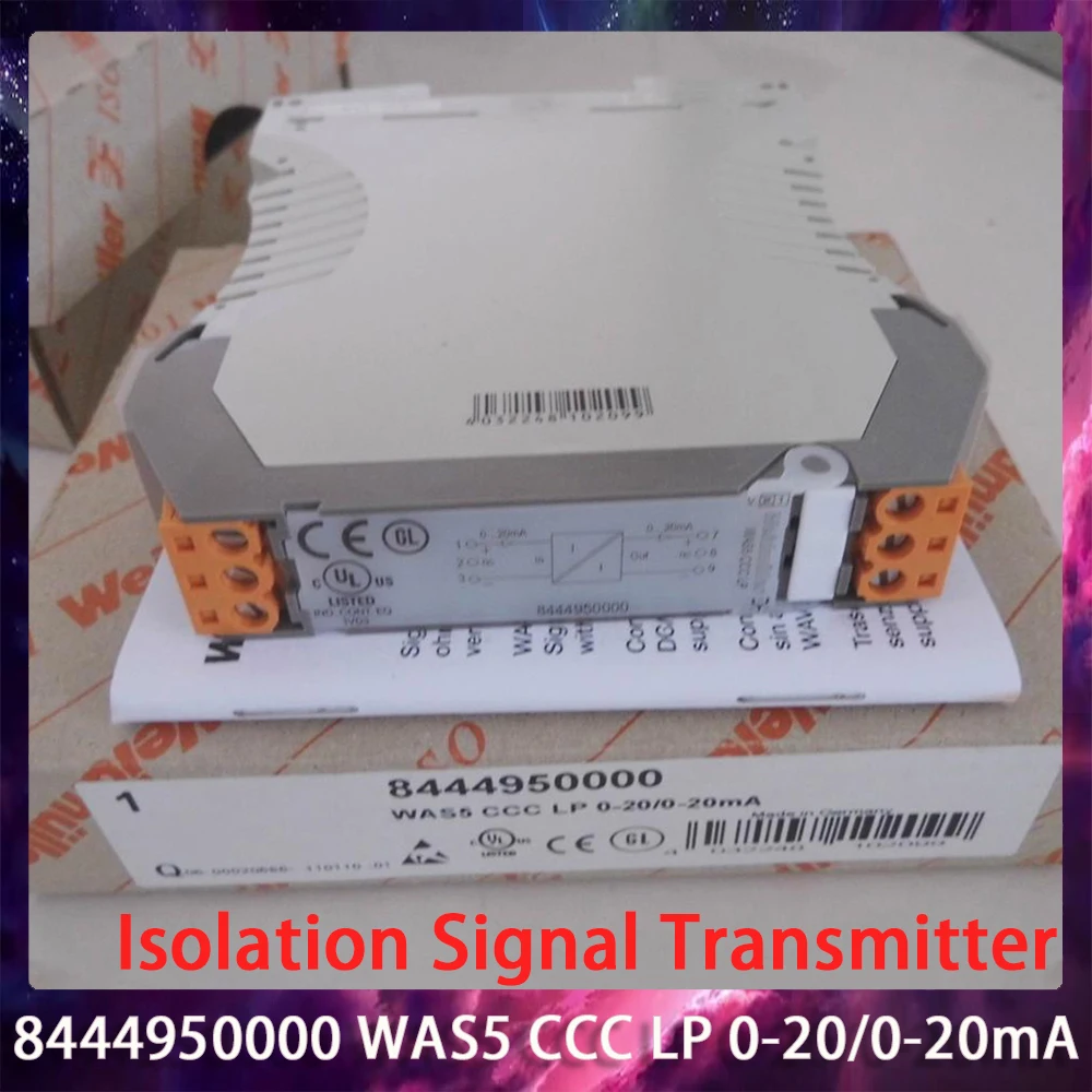8444950000 WAS5 CCC LP 0-20/0-20mA Isolation Signal Transmitter 0(4)-20mA/0(4)-20mA Simal Signal Single Channel Isolation Device
8444950000 WAS5 CCC LP 0-20/0-20mA Isolation Signal Transmitter 0(4)-20mA/0(4)-20mA Simal Signal Single Channel Isolation Device