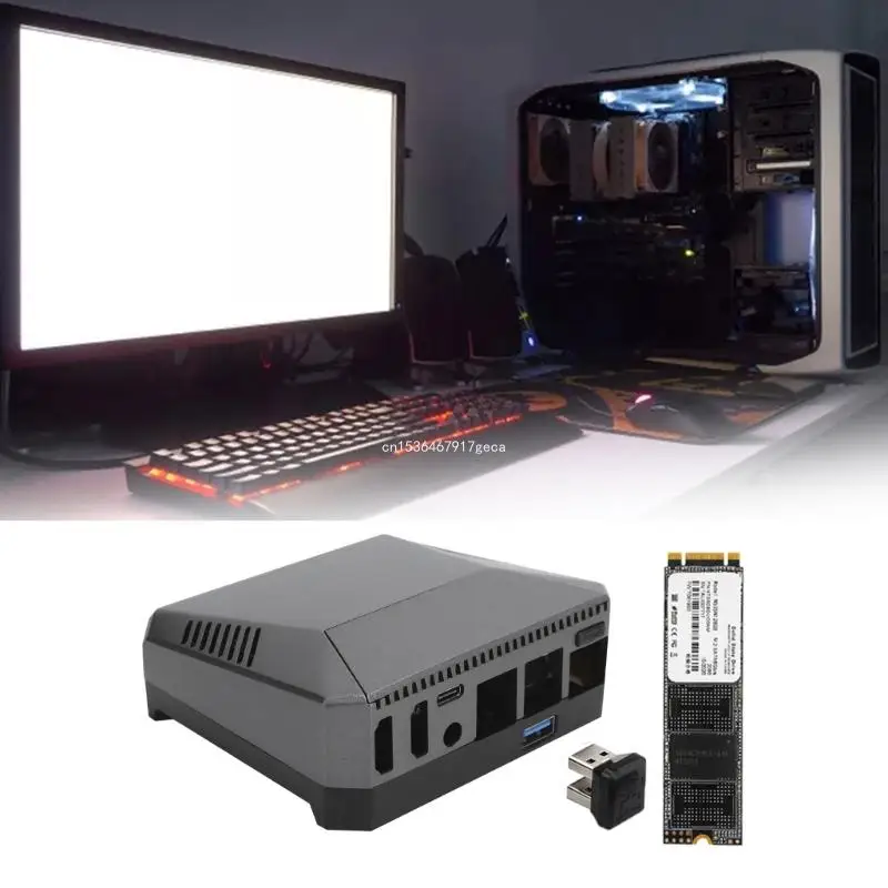 Enclosure for Raspberry 4B Argon One Aluminum Case with SSD Expansion Slot GPIO Cover inside Cooling Fan Dropship
Enclosure for Raspberry 4B Argon One Aluminum Case with SSD Expansion Slot GPIO Cover inside Cooling Fan Dropship