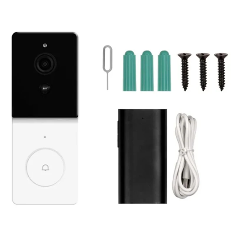 

Tuya Smart Wifi Video Doorbell Camera With 2-Way Audio Intercom, Night Vision & Wireless Door Product Home Security Easy Install