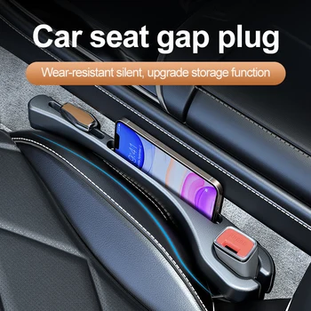 Protetor de Cintos de Segurança: Mantenha a Tranquilidade e o Conforto em Seu Veículo 8 1pc Car Seat Gap Filler Side Seam Plug Strip Leak-proof Seat Gap Filling Strip Universal Interior Decoration Auto Supplies