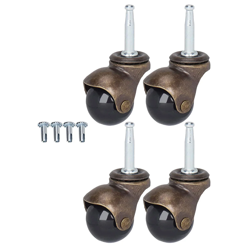 4 Pcs Spherical Gold Furniture Caster Ball with Rod Wheel Set of Office Chairs Computer Casters Iron
4 Pcs Spherical Gold Furniture Caster Ball with Rod Wheel Set of Office Chairs Computer Casters Iron