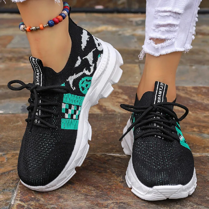 2023 Ladies Thick-sole Sports Shoes Women's Mesh Sneakers Mixed-solor Lace-up Breathable Four Seasons Casual Running Daily-wear
2023 Ladies Thick-sole Sports Shoes Women's Mesh Sneakers Mixed-solor Lace-up Breathable Four Seasons Casual Running Daily-wear