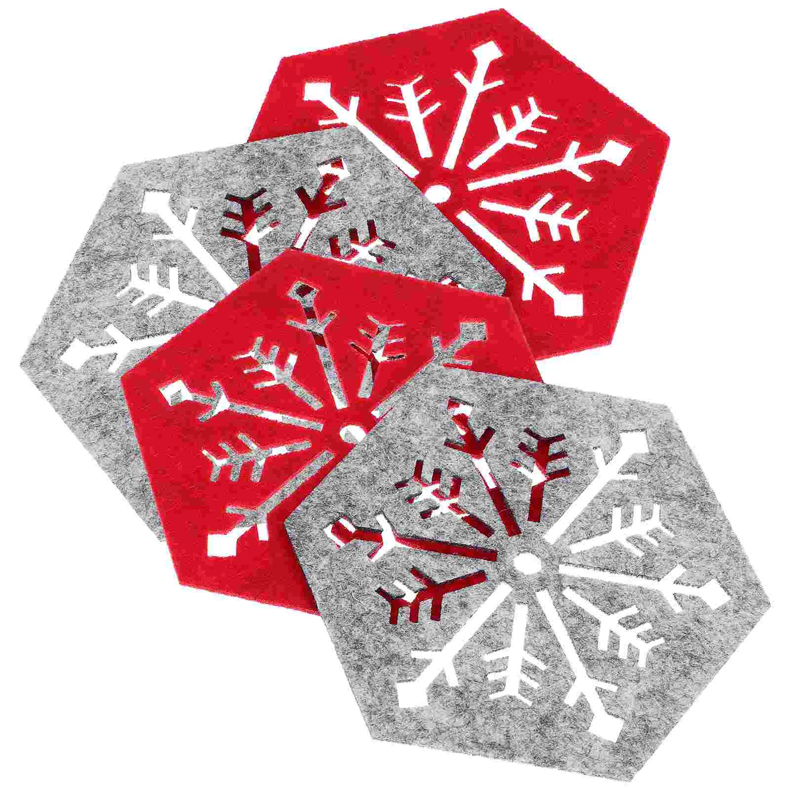 Table Cup Mat Christmas Decor Placemats Party Decoration Snowflake Pattern for Drinks Ornament
Table Cup Mat Christmas Decor Placemats Party Decoration Snowflake Pattern for Drinks Ornament