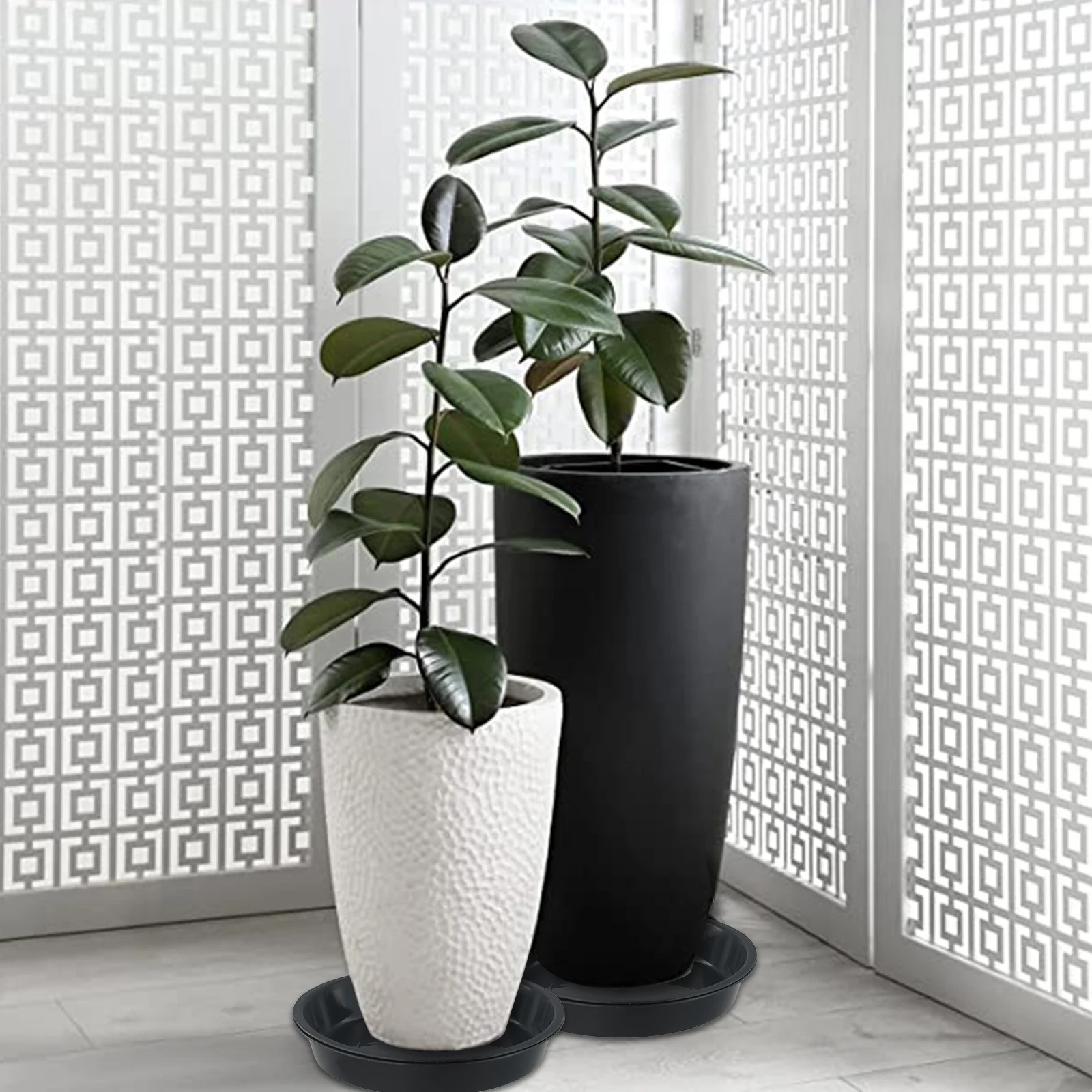 2pcs PP Resin Plant Trays Drain Pan Thickened Bottom Sun-resistant Wear-resistant For Keeping Plants Moist Longer And Clean
2pcs PP Resin Plant Trays Drain Pan Thickened Bottom Sun-resistant Wear-resistant For Keeping Plants Moist Longer And Clean
