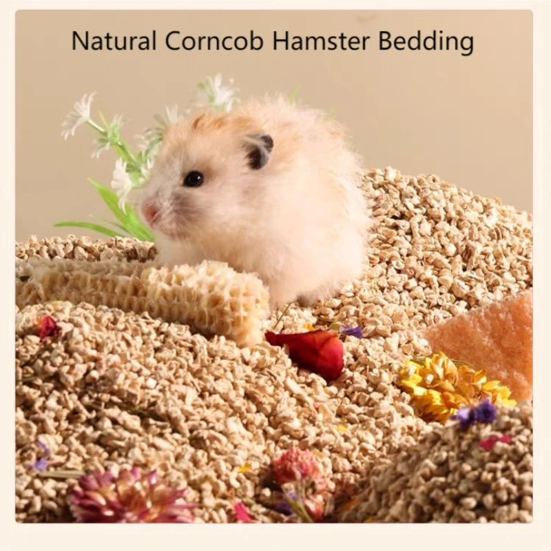 

Large Capacity Natural Corncob Bedding Hamster Cage Landscaping, Cage Bedding for Guinea pig, Rutin chickens,Hamster Accessories