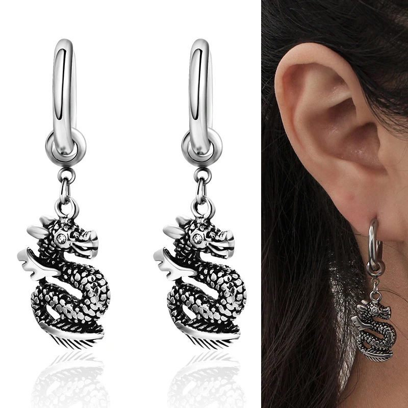 Vintage Snake Shape Stainless Steel Earrings for Women Men Gothic Accessories Hoop Earrings Trend 2023 New Pendients Jewelry
Vintage Snake Shape Stainless Steel Earrings for Women Men Gothic Accessories Hoop Earrings Trend 2023 New Pendients Jewelry