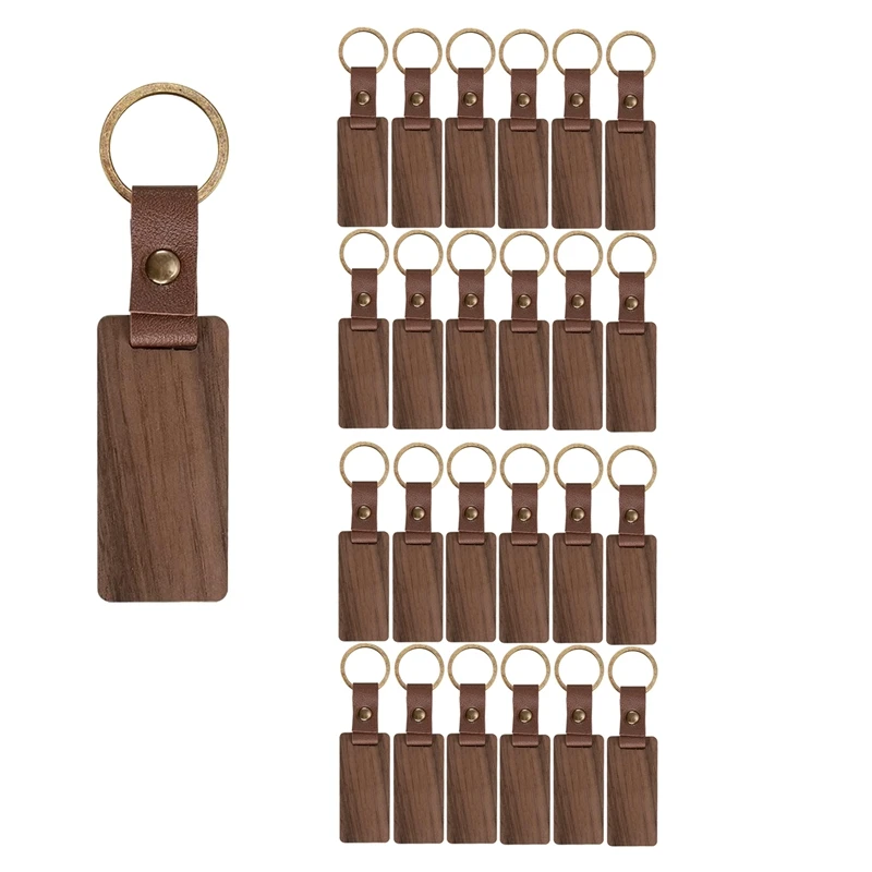 25 Pieces Leather Wood Keychain Blank, Wooden Keychain Blanks With Leather Strap, Unfinished Wooden Keychains 65 X 28Mm
25 Pieces Leather Wood Keychain Blank, Wooden Keychain Blanks With Leather Strap, Unfinished Wooden Keychains 65 X 28Mm