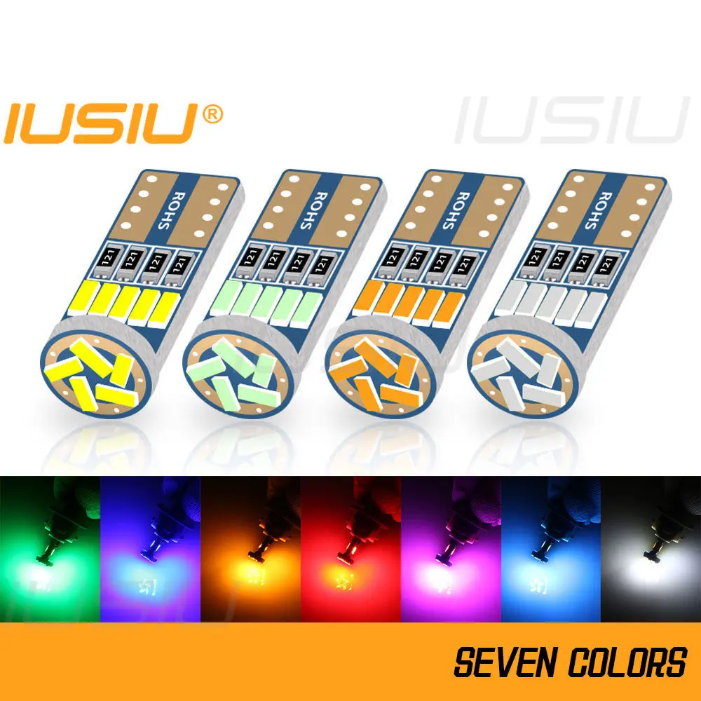 IUSIU 2PCS Led T10 Bulb WY5W W5W 194 15SMD 168 Interior Reading Door Trunk 4014 Dome Signal Lamp Parking License Plate Car Light
IUSIU 2PCS Led T10 Bulb WY5W W5W 194 15SMD 168 Interior Reading Door Trunk 4014 Dome Signal Lamp Parking License Plate Car Light