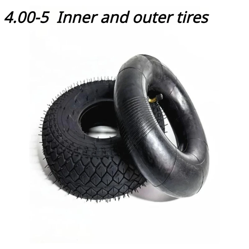 

12inch 4.00-5 Inner Tube & Outer Tire For Buggy Quad Bike Elderly Electric Scooter Old Sweeper Pneumatic Rubber