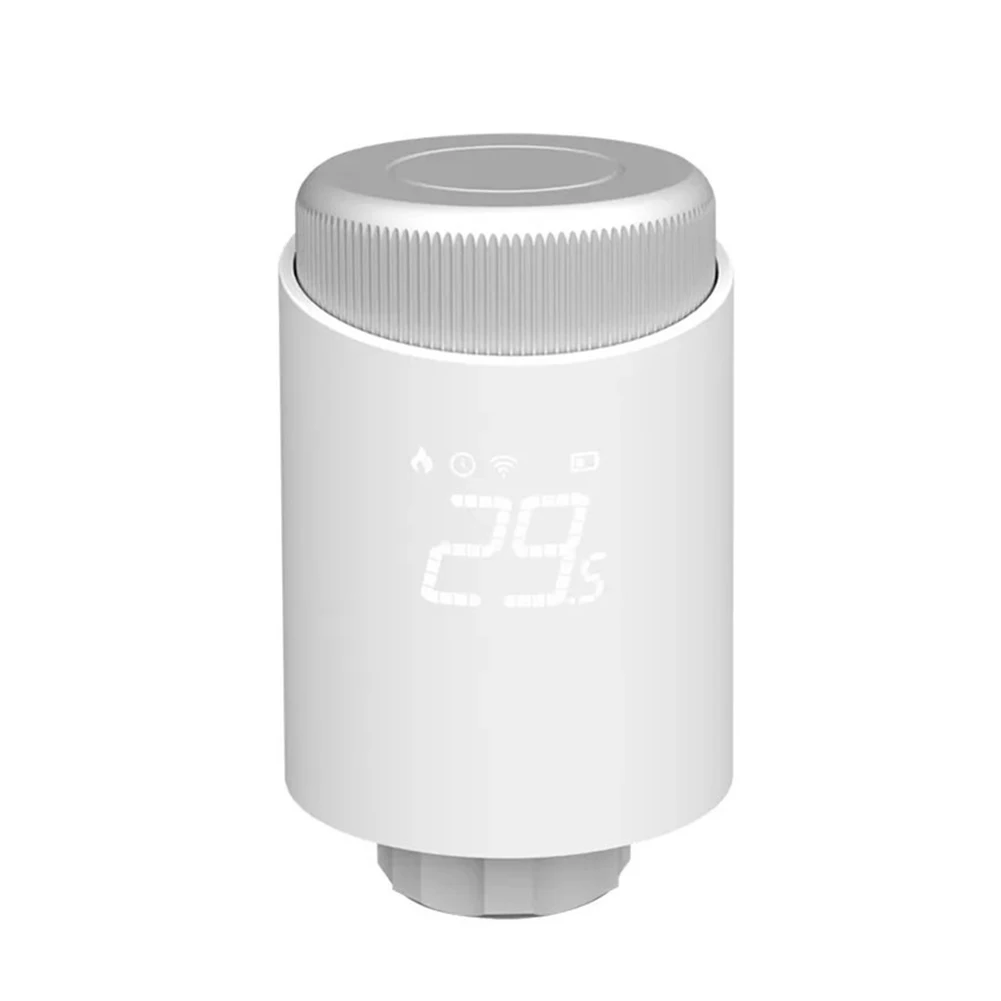 Smart Programmable TRV Valve Thermostat, Voice Control, Energy Saving, Remote Control via APP, Comfortable and Convenient
Smart Programmable TRV Valve Thermostat, Voice Control, Energy Saving, Remote Control via APP, Comfortable and Convenient