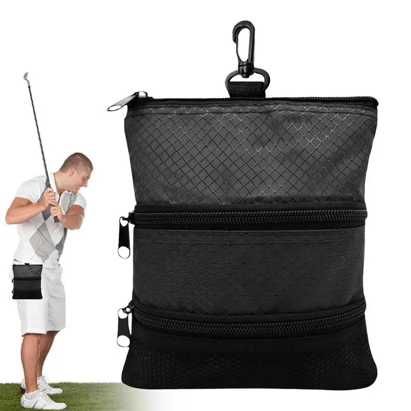 Portable Golf Ball Bag Golf Tees Storage With Carabiner Waist Bag Small Sports Accessory Bag For Men And Women
Portable Golf Ball Bag Golf Tees Storage With Carabiner Waist Bag Small Sports Accessory Bag For Men And Women