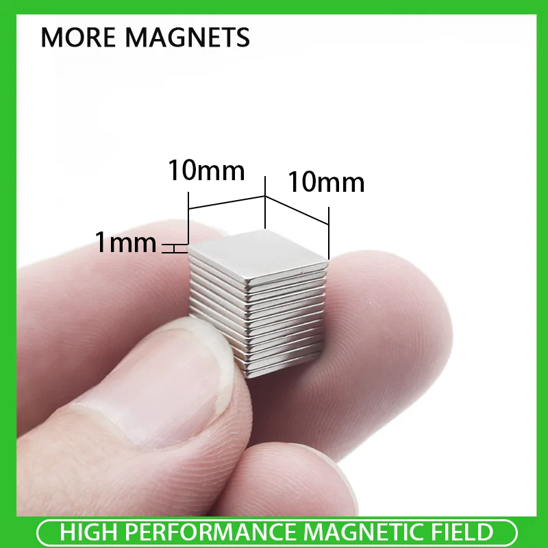20~300PCS 10x10x1mm Neodymium Magnet 10mm x 10mm x 1mm N35 Permanent NdFeB Magnet Rare Earth Neodymium Square Magnet
20~300PCS 10x10x1mm Neodymium Magnet 10mm x 10mm x 1mm N35 Permanent NdFeB Magnet Rare Earth Neodymium Square Magnet