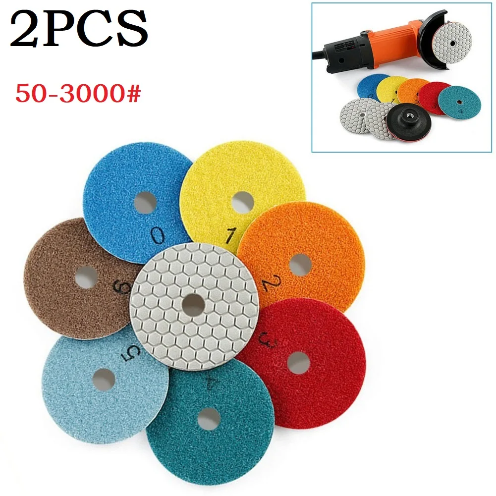 2 Pcs Diamond Dry Polishing Pad 3 Inch Grinding Wheel Sanding Disc 50-3000 Grit For Granite Marble Buffing Angle Grinder Parts
2 Pcs Diamond Dry Polishing Pad 3 Inch Grinding Wheel Sanding Disc 50-3000 Grit For Granite Marble Buffing Angle Grinder Parts