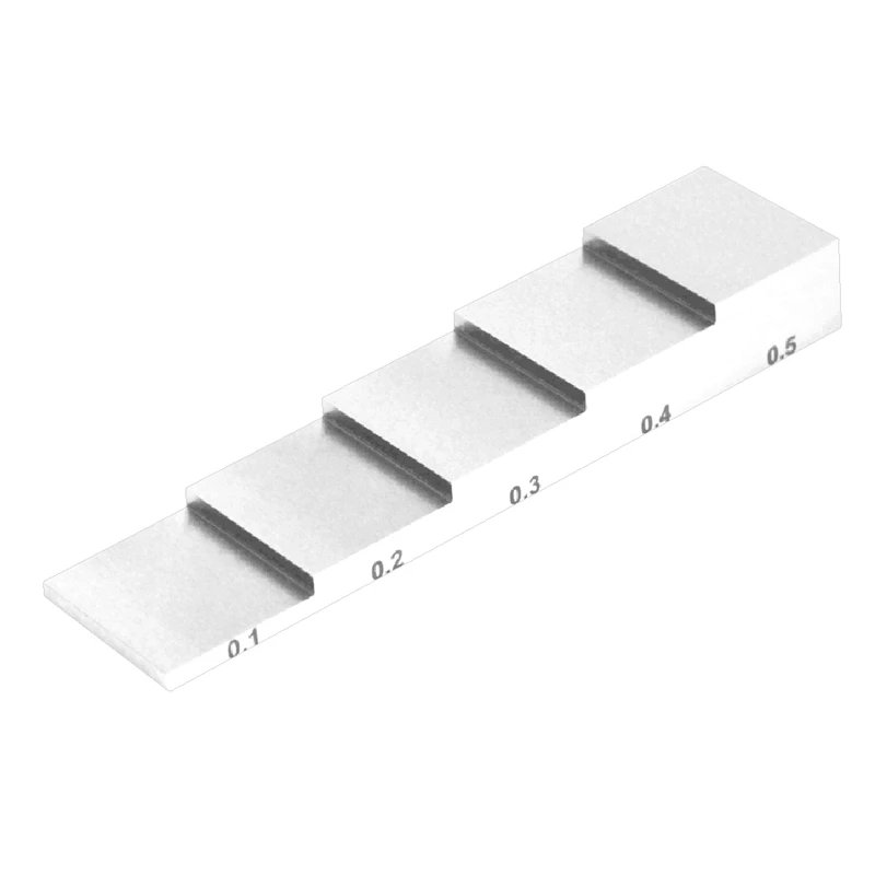 Ультразвуковой испытательный блок для лестницы 5, испытательный блок для лестницы 0,1 0,2 0,3 0,4 0,5 NDT, Калибровочный блок для испытания толщины и линейности
Ультразвуковой испытательный блок для лестницы 5, испытательный блок для лестницы 0,1 0,2 0,3 0,4 0,5 NDT, Калибровочный блок для испытания толщины и линейности