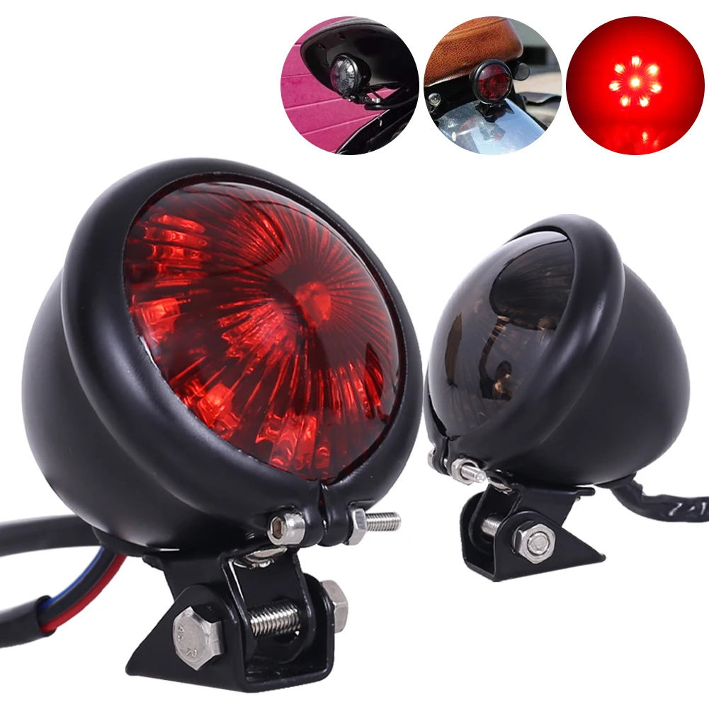 Motorcycle 12V LED Taillight Red Brake Light Vintage Cafe Racer Style Rear Lamp Motorcycle Brake Tail Light for Chopper Bobber
Motorcycle 12V LED Taillight Red Brake Light Vintage Cafe Racer Style Rear Lamp Motorcycle Brake Tail Light for Chopper Bobber