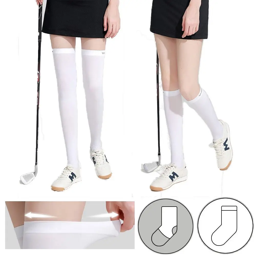 Black White Sunscreen High Socks Tennis Golf Ice Silk Sunproof Leg Protection Socks Elastic Sport Supplies Sports Pressure Socks
Black White Sunscreen High Socks Tennis Golf Ice Silk Sunproof Leg Protection Socks Elastic Sport Supplies Sports Pressure Socks