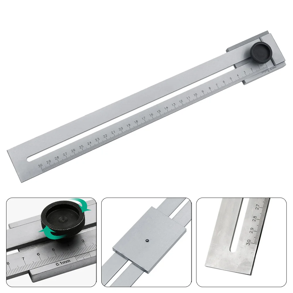 Ruler Marking Gauge DIY Mark Scraper Marking Gauge Ruler Screw Cutting Stainless Steel Tool Woodworking Brand New
Ruler Marking Gauge DIY Mark Scraper Marking Gauge Ruler Screw Cutting Stainless Steel Tool Woodworking Brand New