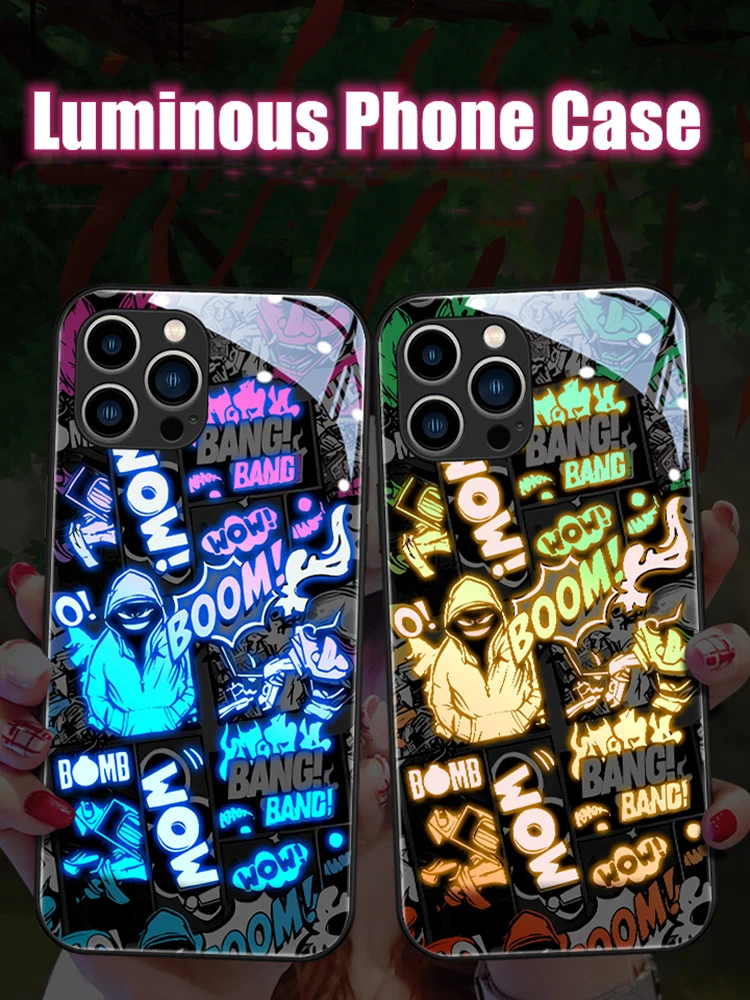 Graffiti LED Light Glowing Luminous TPU Border Tempered Glass Phone Case for Huawei P40 P50 P60 Mate 60 40 50 Nova 10 Pro Plus
Graffiti LED Light Glowing Luminous TPU Border Tempered Glass Phone Case for Huawei P40 P50 P60 Mate 60 40 50 Nova 10 Pro Plus