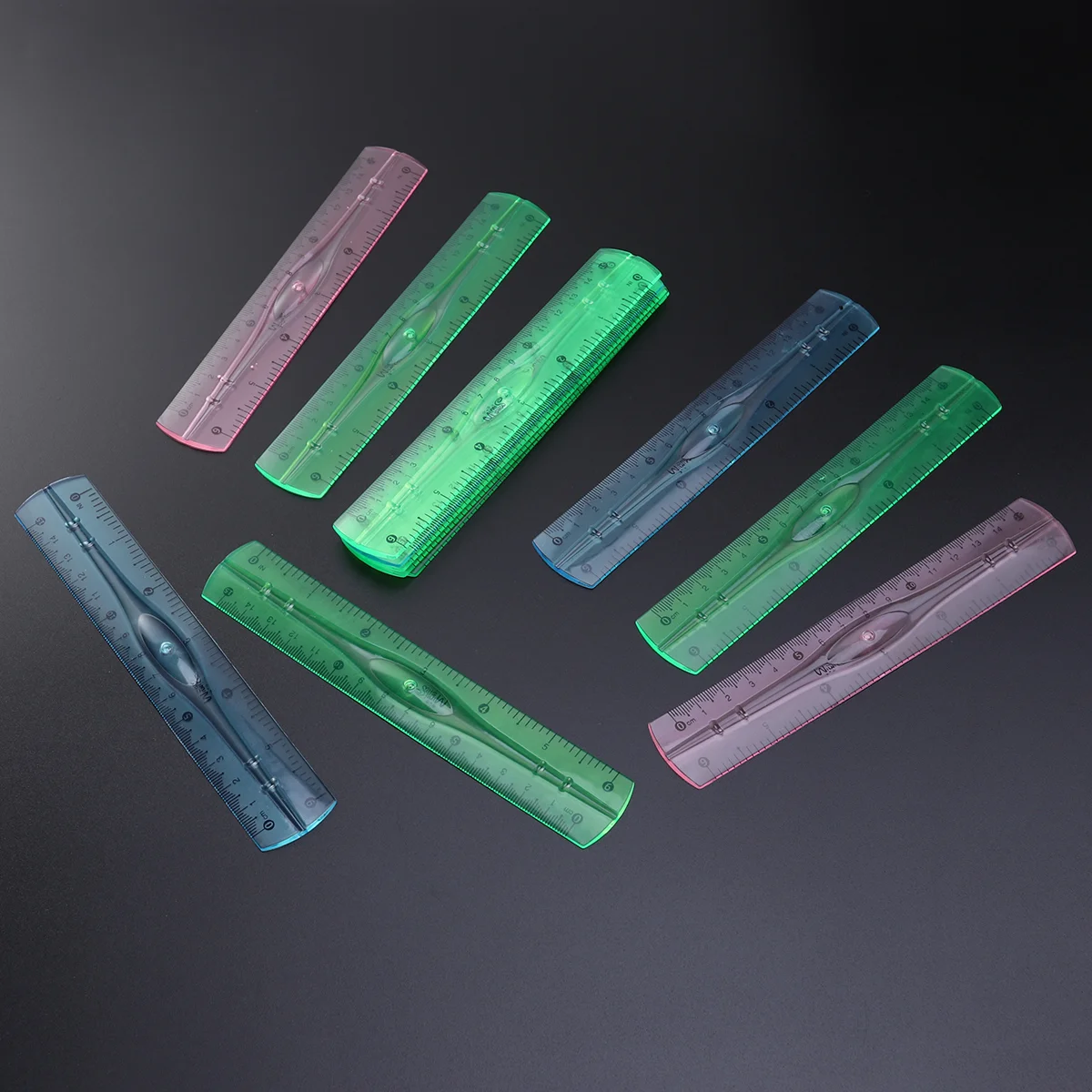 12 Pcs Plastic Transparent Rulers School Students Stationery Office Measuring Ruler 15CM (Random Color)
12 Pcs Plastic Transparent Rulers School Students Stationery Office Measuring Ruler 15CM (Random Color)