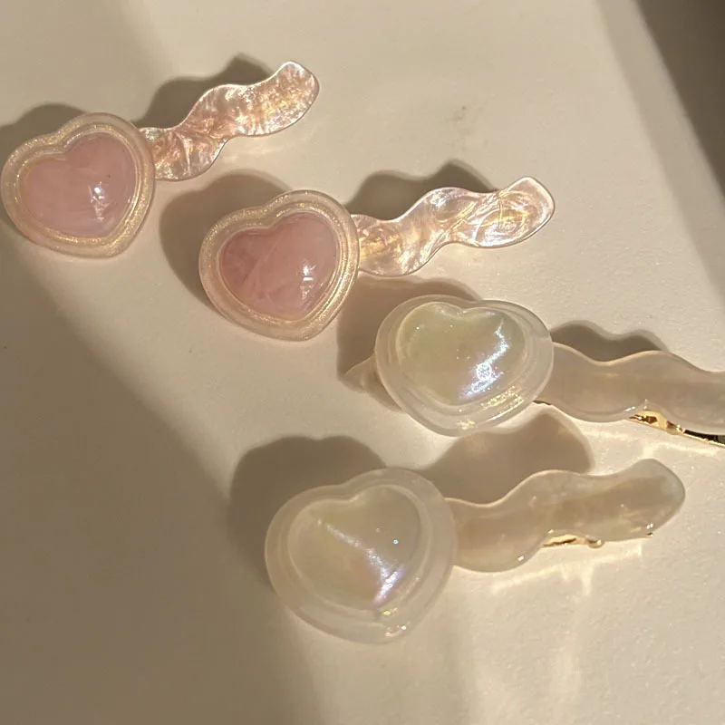 Love Heart Hair Clip Sweet Cute Barrettes Korean Fashion Acetate Hair Edge Clip Side Clip Headwear Women Girls Mini Pink Hairpin
Love Heart Hair Clip Sweet Cute Barrettes Korean Fashion Acetate Hair Edge Clip Side Clip Headwear Women Girls Mini Pink Hairpin