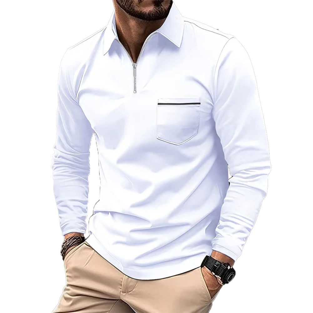 Mens Autumn Long Sleeve Zip Up Pocket Shirts Quick Dry Lightweight Casual Sport Team Tops T Shirt Business Solid Men's Shirt
Mens Autumn Long Sleeve Zip Up Pocket Shirts Quick Dry Lightweight Casual Sport Team Tops T Shirt Business Solid Men's Shirt