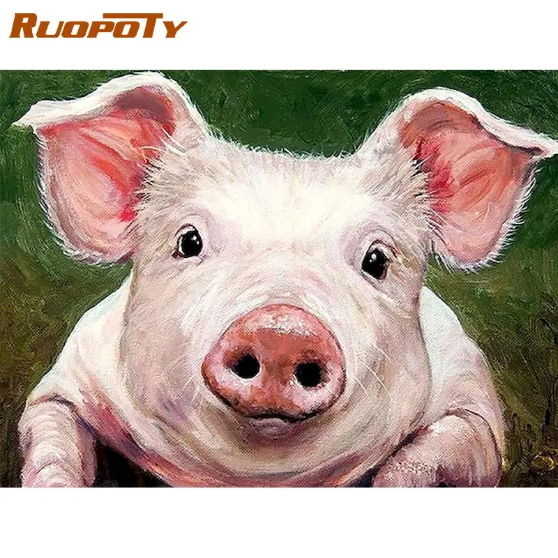 RUOPOTY 5D DIY Diamond Painting Pink Pig Diamond Mosaic Sale Cartoon Animals Pictures Of Rhinestones Handicraft
RUOPOTY 5D DIY Diamond Painting Pink Pig Diamond Mosaic Sale Cartoon Animals Pictures Of Rhinestones Handicraft