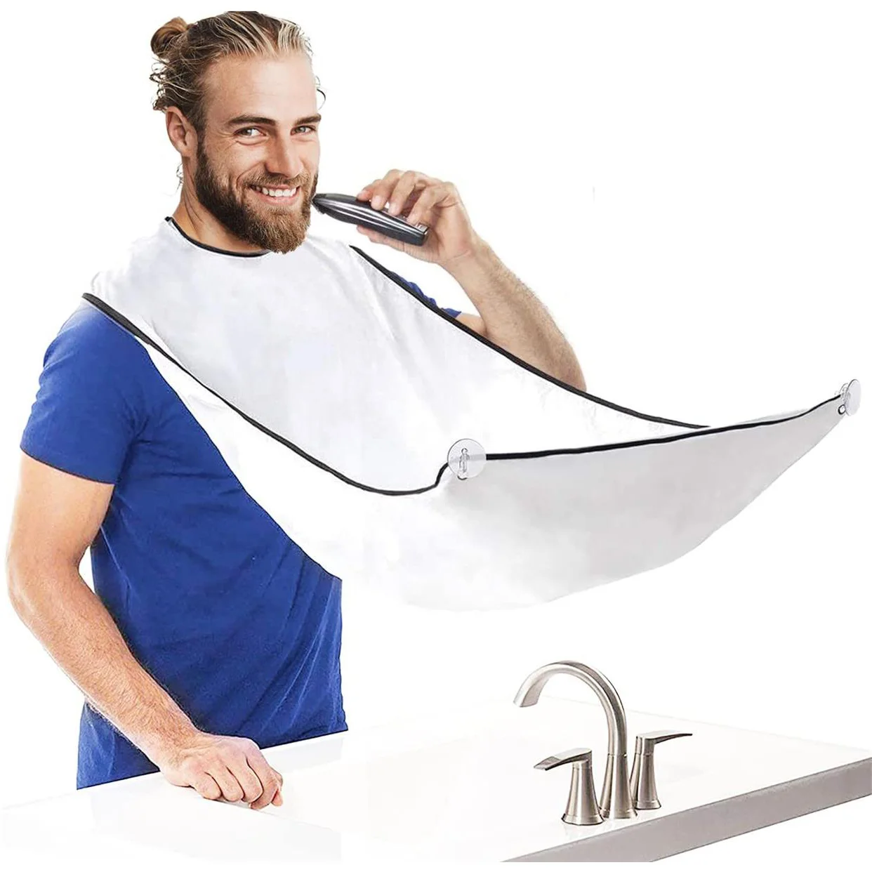 Man Barber Apron Waterproof Beard Shaving Cape Bathroom Hair Grooming Cloth With Suction Cups Face Cleaning Hairdresser Tools 
Man Barber Apron Waterproof Beard Shaving Cape Bathroom Hair Grooming Cloth With Suction Cups Face Cleaning Hairdresser Tools