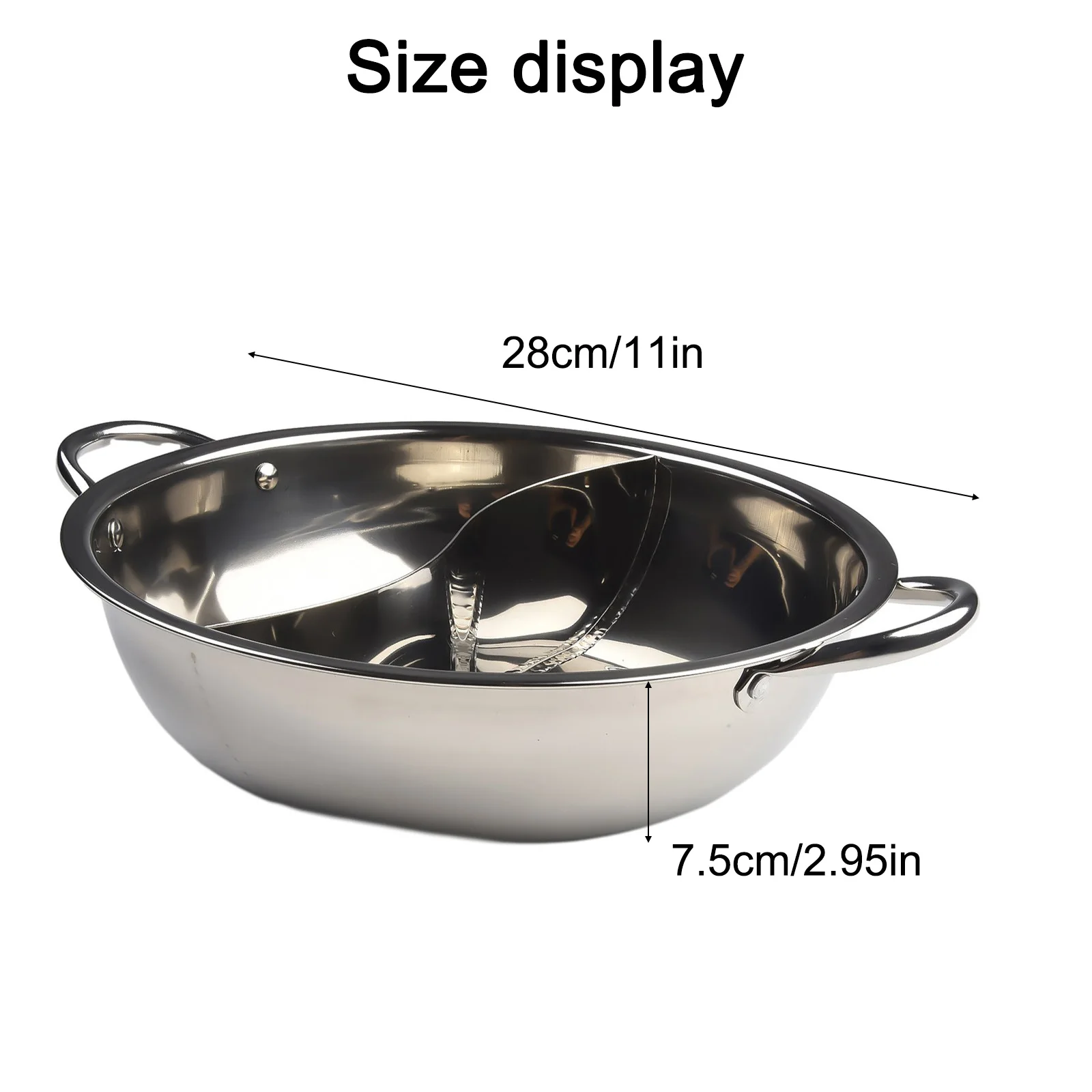 Chinese Hot Pot Stainless Steel Induction Cooker Gas Stove Compatible Pots Home Kitchen Cookware Soup Cooking Pot Twin Divided
Chinese Hot Pot Stainless Steel Induction Cooker Gas Stove Compatible Pots Home Kitchen Cookware Soup Cooking Pot Twin Divided
