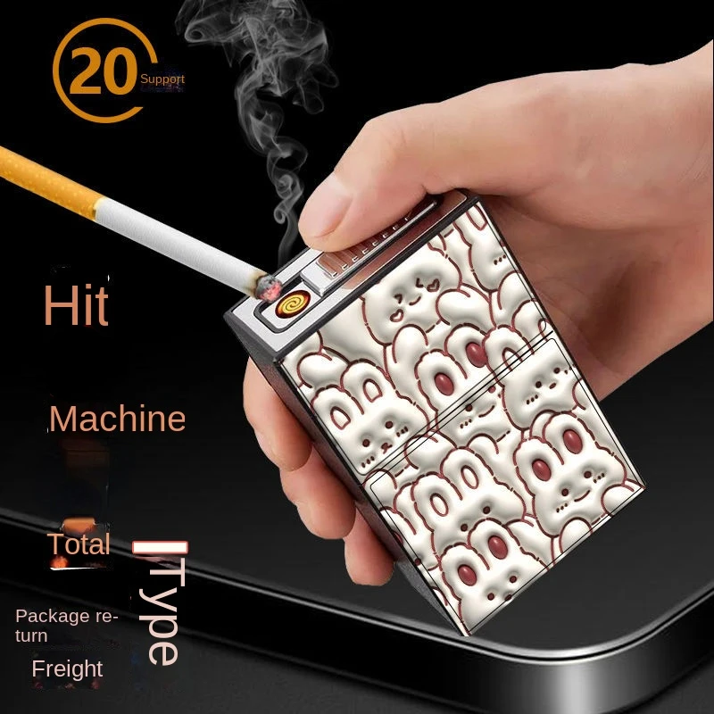 3D Cartoon Charging Lighter Cigarette Box all-in-one Strong Fire Power Portable Fuel lighter Windproof Portable Fuel lighter
3D Cartoon Charging Lighter Cigarette Box all-in-one Strong Fire Power Portable Fuel lighter Windproof Portable Fuel lighter