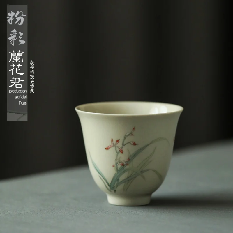 Jingdezhen Handmade Enamel Three-Dimensional Hand-Painted Orchid Wood Gray Glaze Tureen Tea Cup Single Cup Master Cup
Jingdezhen Handmade Enamel Three-Dimensional Hand-Painted Orchid Wood Gray Glaze Tureen Tea Cup Single Cup Master Cup