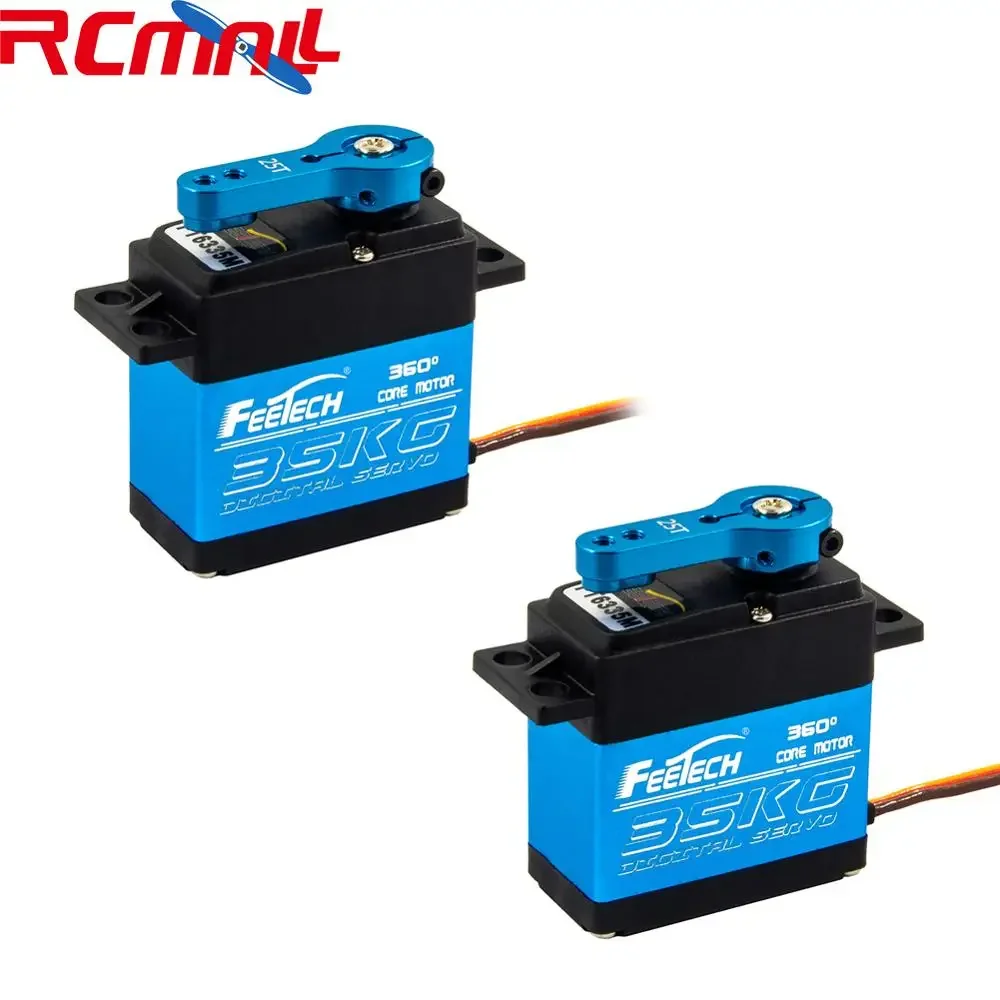 2PCS Feetech Large Torque 7.4V 35kg.cm Digital Servo,360 Degree Servo with 25T Servo Arm for Smart Car Robot Robotic DIY
2PCS Feetech Large Torque 7.4V 35kg.cm Digital Servo,360 Degree Servo with 25T Servo Arm for Smart Car Robot Robotic DIY