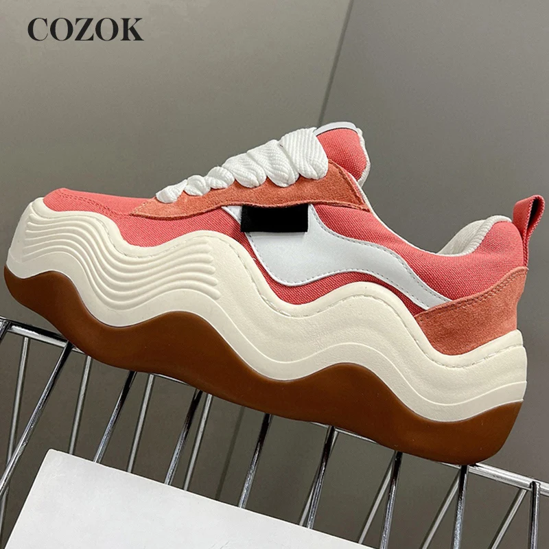 Autumn Winter New Couple Series Wave Bread Shoe High-Quality Mixed Colors Breathable Cloth Trend Increase Leisure Sports Shoes
Autumn Winter New Couple Series Wave Bread Shoe High-Quality Mixed Colors Breathable Cloth Trend Increase Leisure Sports Shoes