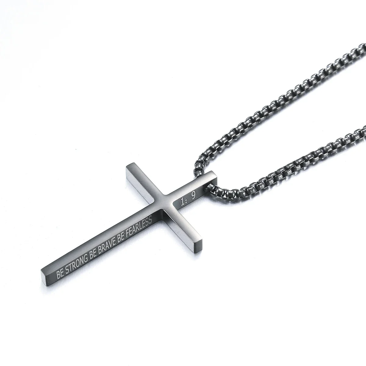 HOUWU Custom 6:11 Inspiration Trendy Men Stainless Steel Cross Pendant Necklace Religion Jewelry Factor
HOUWU Custom 6:11 Inspiration Trendy Men Stainless Steel Cross Pendant Necklace Religion Jewelry Factor