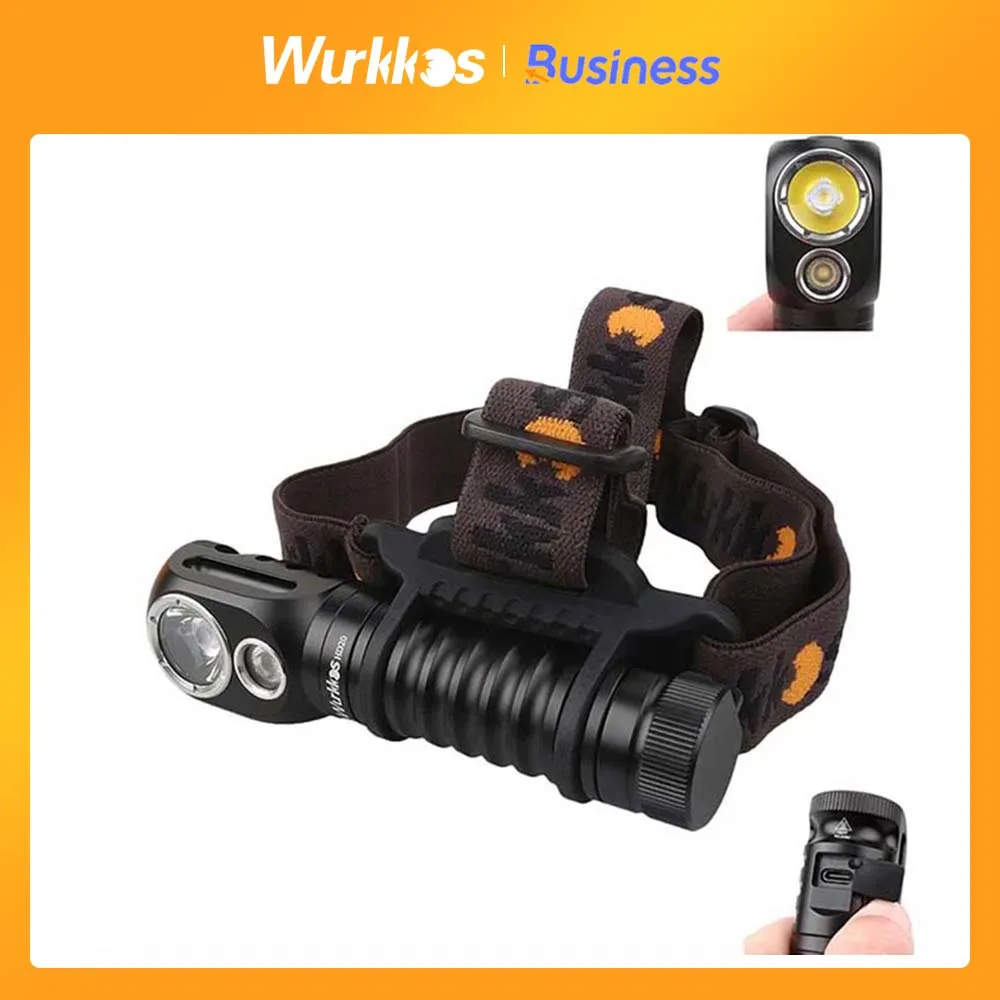Налобный фонарь Wurkkos HD20, перезаряжаемый, 21700 лм, два светодиодный, LH351D XPL, USB, обратная зарядка, магнитный задний фонарь 
Налобный фонарь Wurkkos HD20, перезаряжаемый, 21700 лм, два светодиодный, LH351D XPL, USB, обратная зарядка, магнитный задний фонарь
