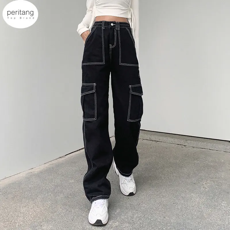 New Pockets Patchwork Baggy Jeans Fashion Streetwear 100% Cotton Women Denim Trouser Loose Cargo Pants Korean Jeans Harajuku
New Pockets Patchwork Baggy Jeans Fashion Streetwear 100% Cotton Women Denim Trouser Loose Cargo Pants Korean Jeans Harajuku
