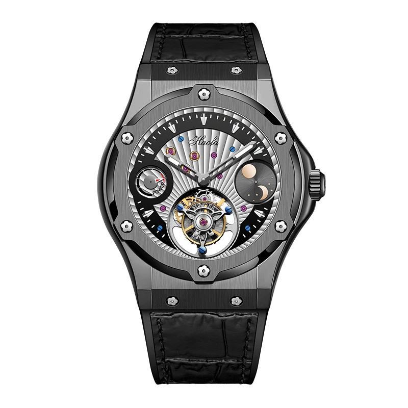 Haofa Manual Flying Tourbillon Watch for Men Day And Night Power Dial Sapphire Mechanical Wristwatch Luxury Business Watch 1915
Haofa Manual Flying Tourbillon Watch for Men Day And Night Power Dial Sapphire Mechanical Wristwatch Luxury Business Watch 1915