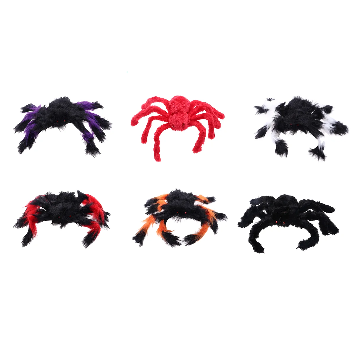

6 Pcs Halloween Spider Realistic Spiders Horror Decorations Props Prank Simulation