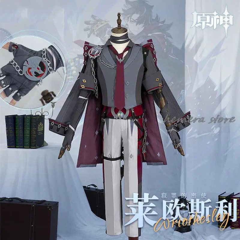 Wriothesley Cosplay New Skin Costume Wig Uniform Fontaine Fortress Of Meropide Earrings Ring Halloween Party For Women Men
Wriothesley Cosplay New Skin Costume Wig Uniform Fontaine Fortress Of Meropide Earrings Ring Halloween Party For Women Men