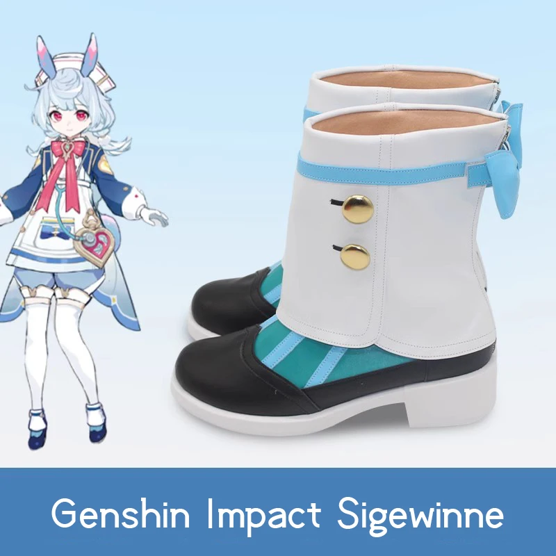 Genshin Impact Water Country head nurse Cos Sigewinne Cosplay Cute Prop shoes Customize Mid-calf boots
Genshin Impact Water Country head nurse Cos Sigewinne Cosplay Cute Prop shoes Customize Mid-calf boots