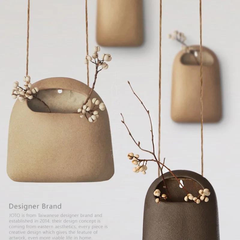 Ceramic creative wall decoration hanging flower pot wall hanging wall decoration Japanese flower arrangement decoration
Ceramic creative wall decoration hanging flower pot wall hanging wall decoration Japanese flower arrangement decoration