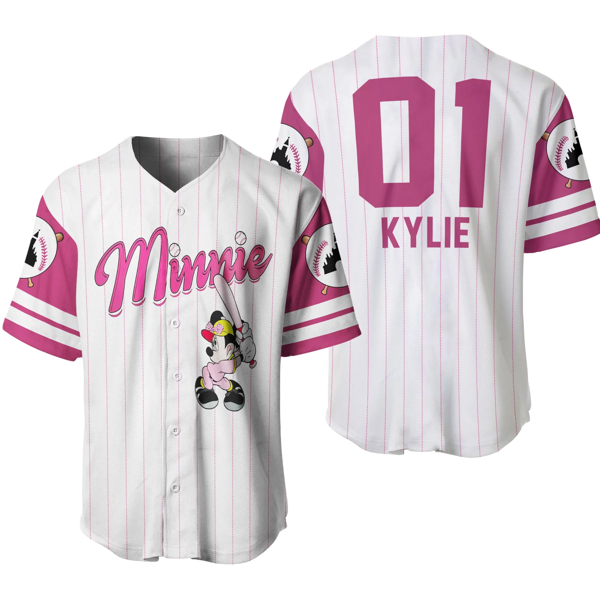 Minnie Mouse Walt Disney World Baseball Jersey Summer Short Sleeve Baseball Shirt Men Women Disney Baseball Jerseys Casual Top
Minnie Mouse Walt Disney World Baseball Jersey Summer Short Sleeve Baseball Shirt Men Women Disney Baseball Jerseys Casual Top