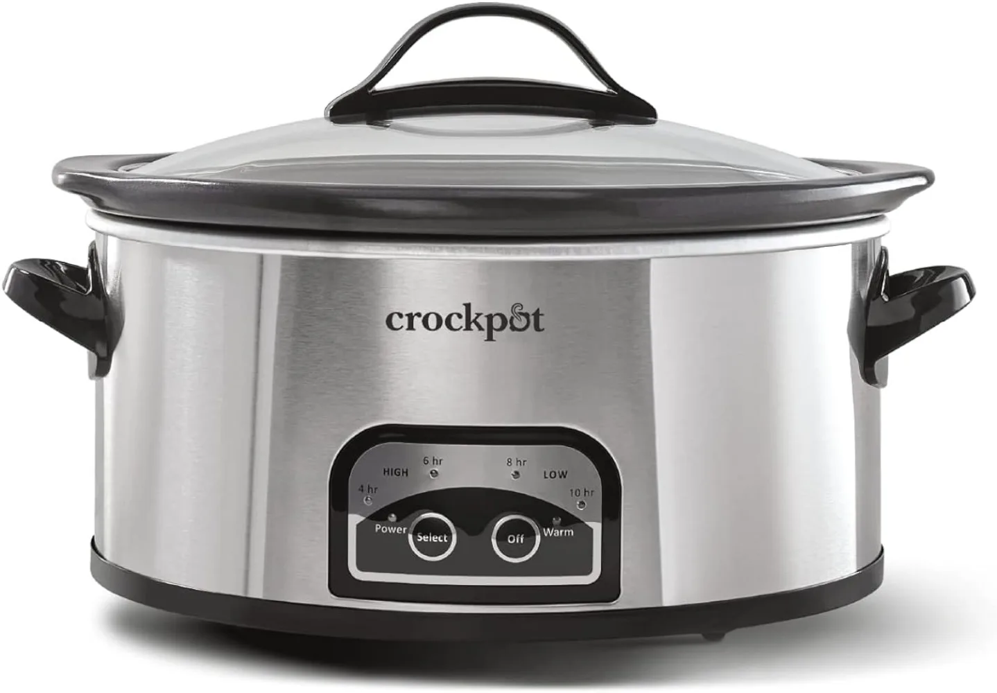 

Crock-Pot 6 Quart Programmable Slow Cooker with Timer and Auto Food Warmer Setting, Stainless Steel
