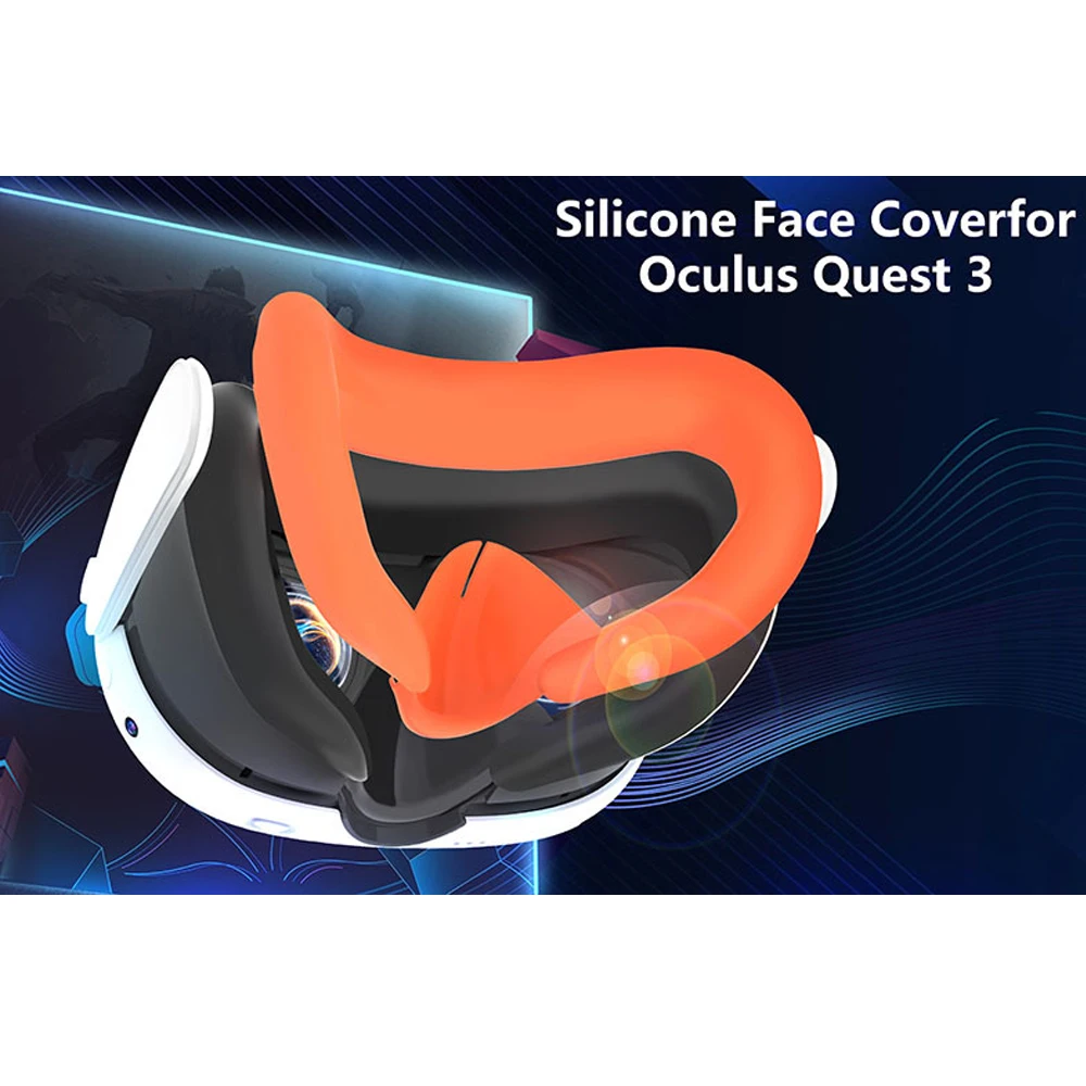 Silicone VR Face Mask Lightproof VR Facial Interface Sweatproof Mask Face Cushion Replacement for Meta Quest 3 Accessories
Silicone VR Face Mask Lightproof VR Facial Interface Sweatproof Mask Face Cushion Replacement for Meta Quest 3 Accessories