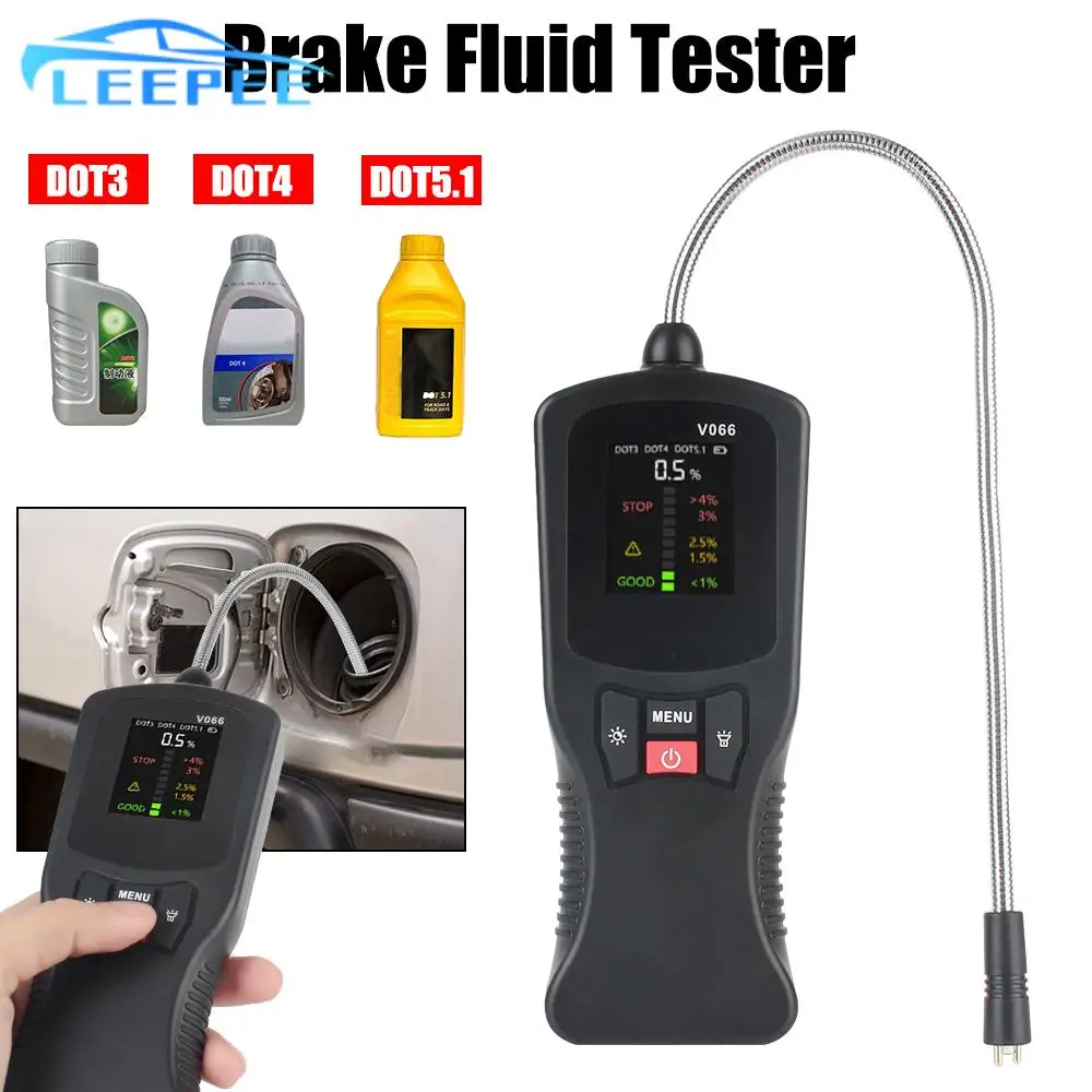 High Precision Digital DOT3 DOT4 DOT5.1 Car Brake Fluid Tester Oil Test with LED Indicator Universal Liquid Detection
High Precision Digital DOT3 DOT4 DOT5.1 Car Brake Fluid Tester Oil Test with LED Indicator Universal Liquid Detection